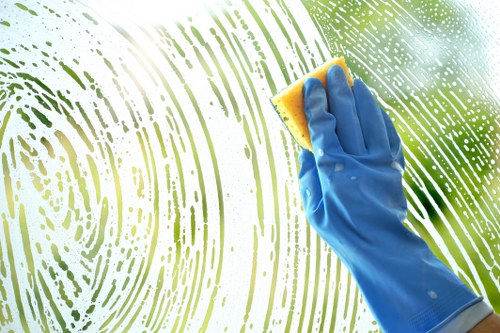 Professional office cleaners in E1 working in a modern workplace