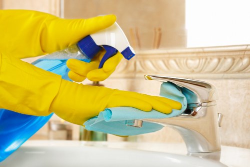 Experienced oven cleaner in E1 restoring a dirty oven door and glass